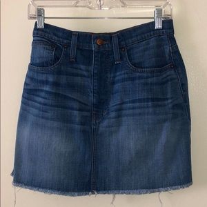 Madewell denim skirt